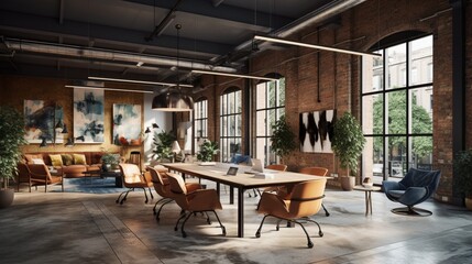Contemporary Meeting Space in a Fashionable Co-working Hub