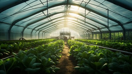 green house vegetable farm - obrazy, fototapety, plakaty