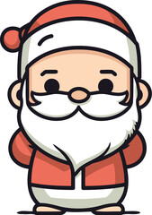 Santa claus character vector design christmas cartoon vector illustration
