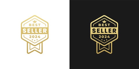 Best Seller 2024 Logo Product Isolated Vector. Best seller 2024 logo vector for product, print design, apps, websites, and more about best seller product.