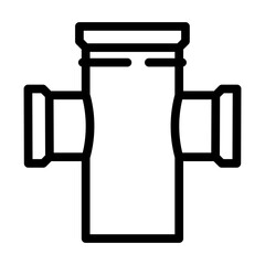 equipment pipeline line icon vector. equipment pipeline sign. isolated contour symbol black illustration