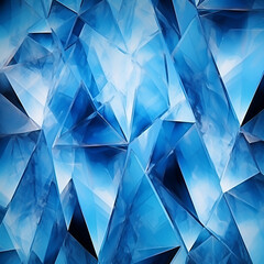Obraz premium abstract blue background with triangles
