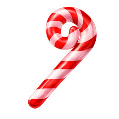 Christmas candy canes on transparent, png . for card, party, design, flyer, poster, banner, web, advertising 