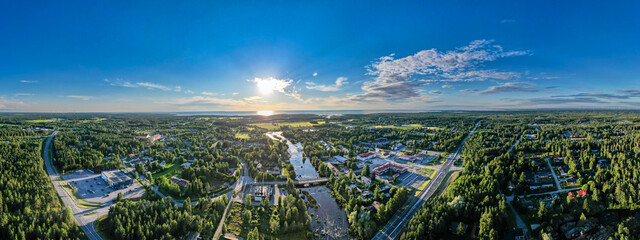 Pyhäjoki town at summertime, Finland © Jarmo V