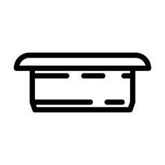 refinery pipeline line icon vector. refinery pipeline sign. isolated contour symbol black illustration