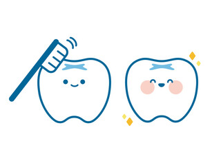 かわいい歯みがきのキャラクター