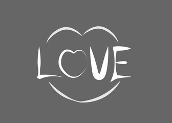 A heart of love filled with beautiful emotions. Style 1 ,Line art ,Colour  white