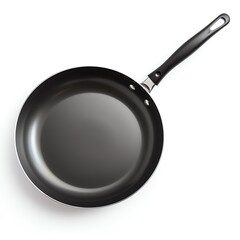 a black pan with a handle