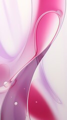 a close up of a pink and white liquid