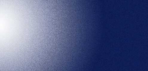 Abstract background with gradient blur and grain noise texture. Multicolor banner with blurry circles. Suitable for social media, print, covers, posters. Blue and white gradient. Wide banner size.