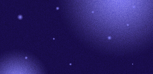 Abstract background with gradient blur and grain noise texture. Multicolor banner with blurry circles. Suitable for social media, print, covers, posters. Wide banner size.