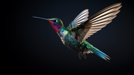 Obraz premium a hummingbird flying in the sky