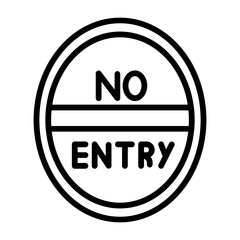 No Entry Icon
