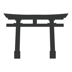 Japanese traditional red torii gate - 682774949