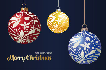 Christmas Ornaments, Christmas Ball, Christmas Tree