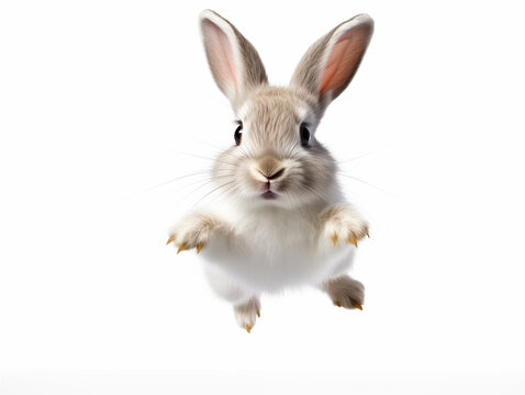 cute rabbit animal while background