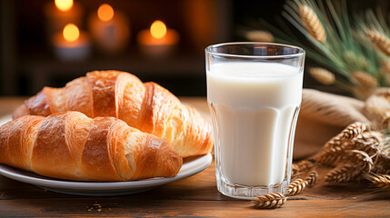 freshly baked croissant