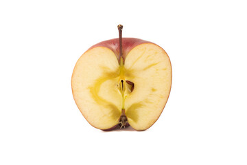 Half an apple isolated on a white background