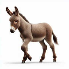 Naklejka na ściany i meble donkey in front of background