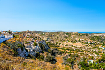 Landscape on the Greek island of Kos.	