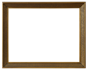 Antique picture frame on a transparent background, in PNG format.
