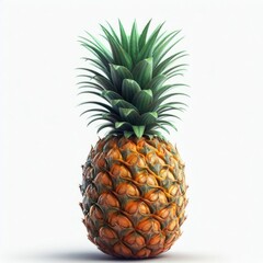 Fototapeta premium pineapple on white background