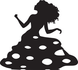 Girl Wire Unique Dress Silhouette Design