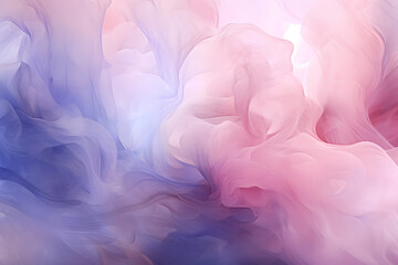 Dreamy Abstract Pastel Cloud Texture in Pink and Blue Hues