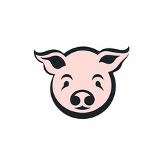 Pig in cartoon, doodle style. Isolated 2d vector illustration in logo, icon style, Eps 10. AI Generative