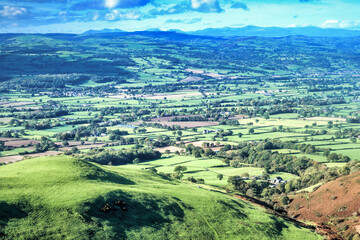 View of the Countryside (Moel Famau Country Park, UK.)