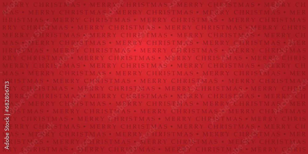 Fototapete glowing red christmas background with merry christmas text pattern - holiday design template vector