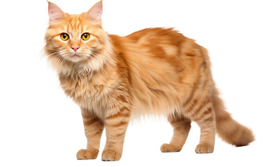 Highlander Cat at Home On transparent background - obrazy, fototapety, plakaty