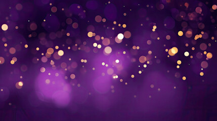 Purple Festive abstract Background, Happy New Year Celebration Sparkles Banner, space for text 