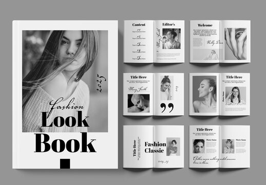 Look Book Template Layout