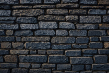 Obraz premium Background of stone wall texture. Close up of gray stone wall. Generative AI