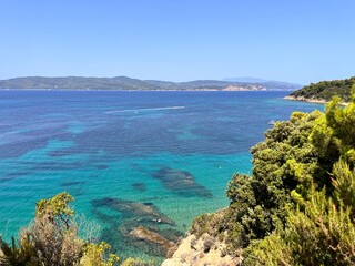 Obraz premium view of the sea, Skiathos, Greece.