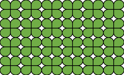 Naklejka premium seamless pattern with cover leaves, green checkerboard, chessboard repeat pattern design for fabric print