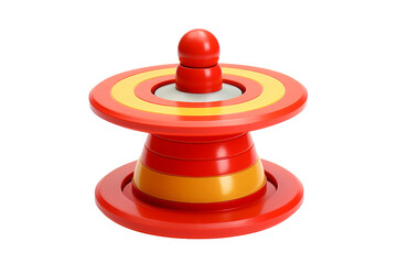 Spinning Toy Isolated on Transparent Background. Ai