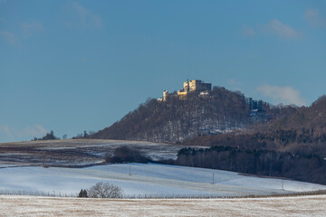 Buchlov Castle in winter, Czech Republic