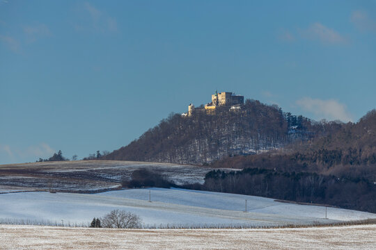 Buchlov Castle in winter, Czech Republic