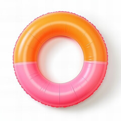 Inflatable ring isolated on white background