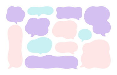 ポップな吹き出しセット