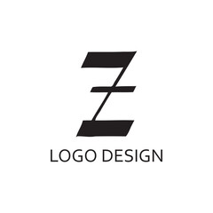 Simpel Black Letter Z For Logo Design Company