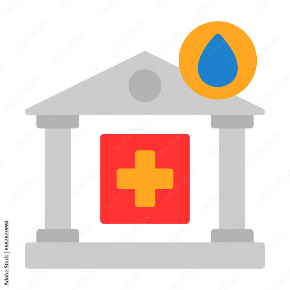 Canvas Prints blood bank icon