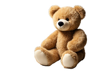 Fototapeta premium a high quality stock photograph of a single teddy bear full body isolated on a white background