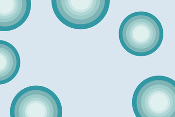 Abstract blue background with circles elegant backdrop. Vector illustration. Soft smooth concept for graphic design, banner, or poster