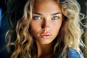 Obraz premium Portrait de femme qui fait du fitness