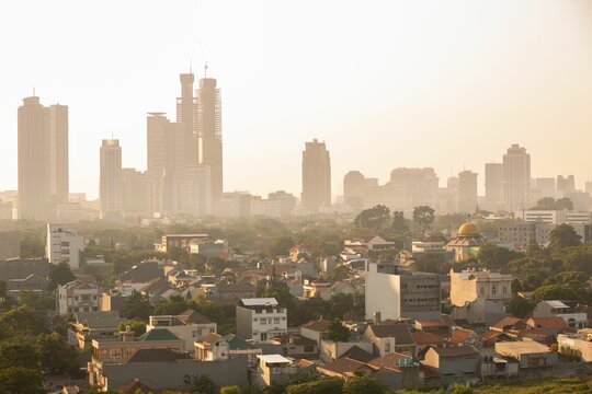 Skyline of Jakarta capital city of Indonesia