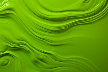Gooey Green slime mockup. Glue drip. Generate Ai
