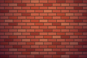 a red color realistic brick wall background
